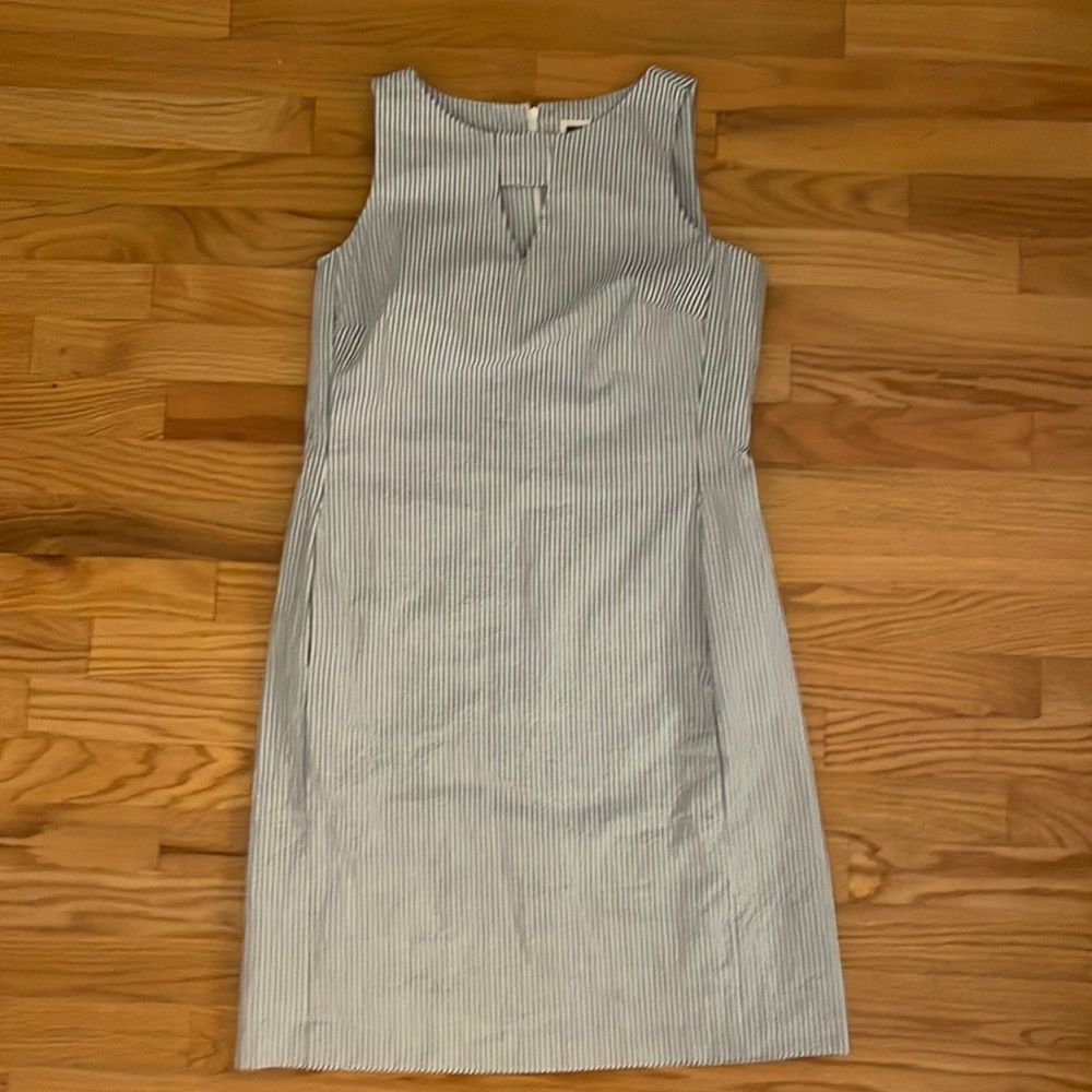 Anne Klein seersucker dress with pockets
